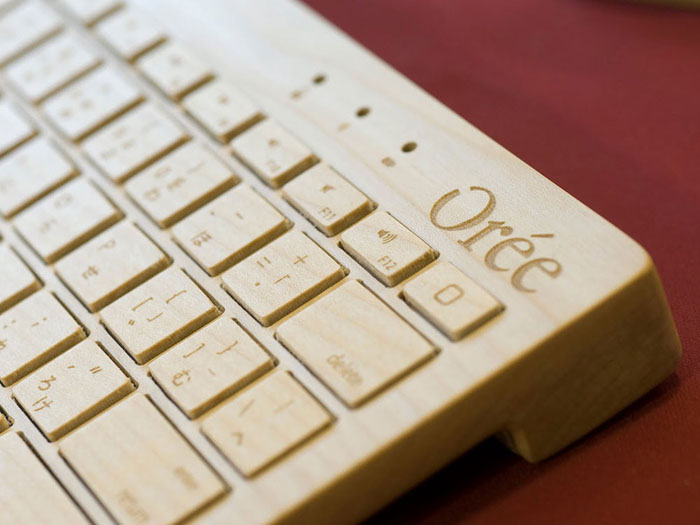 Orée wood keyboard