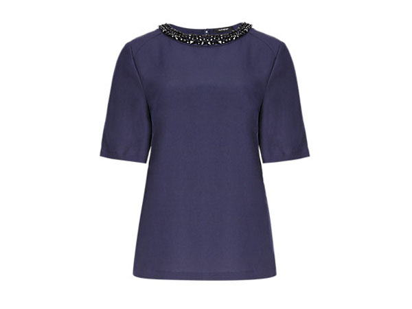Autograph jewel embellished blouse from Marks & Spencer
