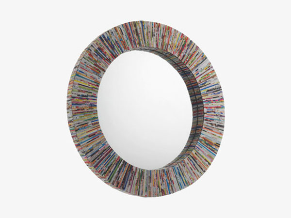 Cohen recycled magazine mirror from Habitat