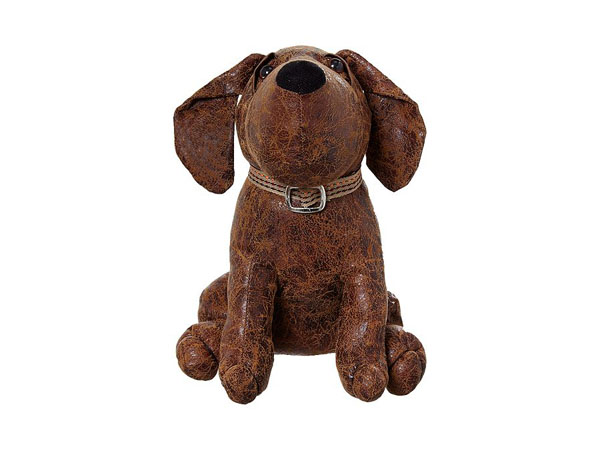Faux-leather dog door stop from Linea