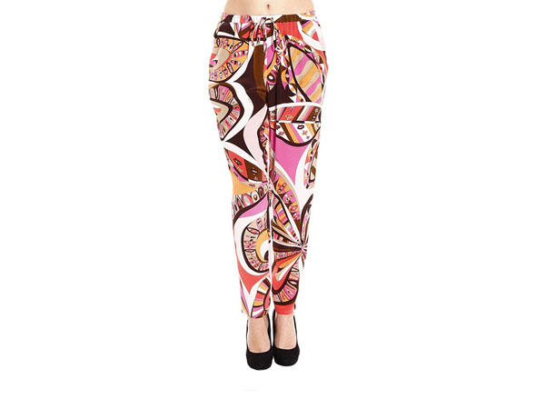 Flowers Power silk print trousers from Emilio Pucci