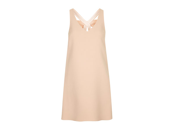 Bow back crepe shift dress from Topshop