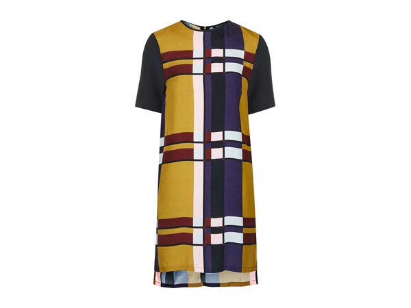 Colour block tunic dress from Topshop