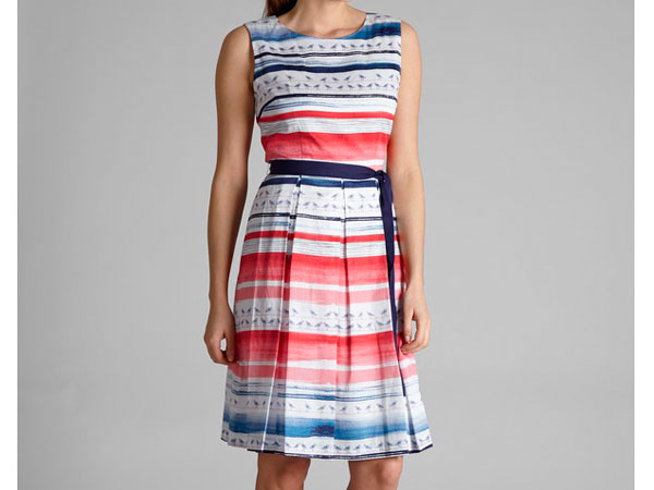 Fit and flare seagull stripe dress from Laura Ashley