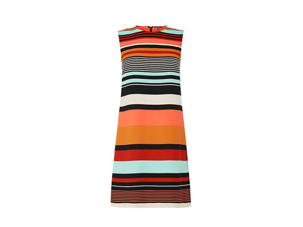 Striped shift dress from Warehouse