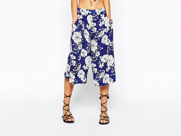 Printed culotte from New Look
