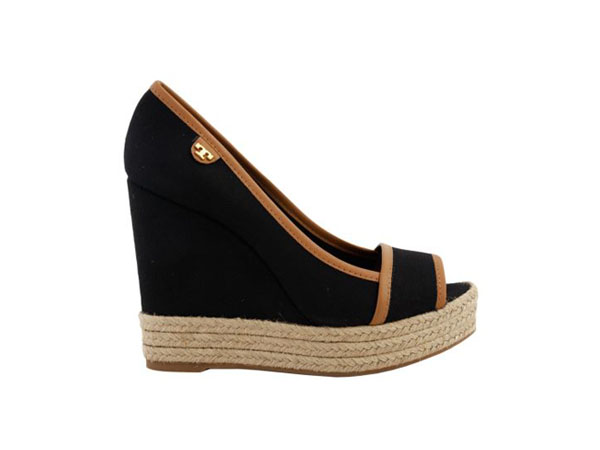 Majorca canvas and leather wedges from Tory Burch