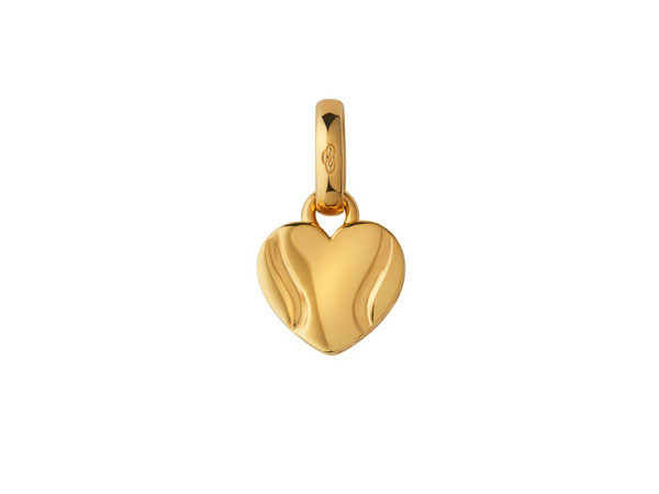 18kt yellow gold vermeil heart charm from Links of London