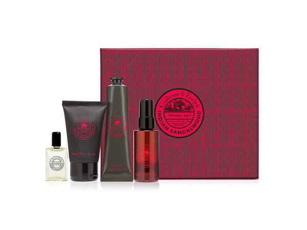 Indian sandalwood travel kit from Crabtree and Evelyn