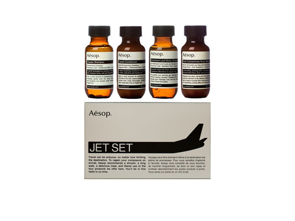 Jet Set travel collection from Aesop
