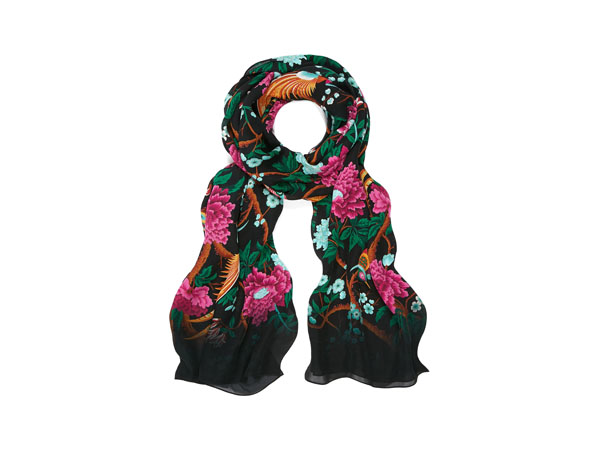 Elysian Paradise silk scarf from Liberty London