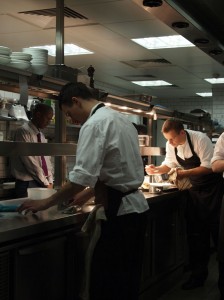 Kitchen at Angler Restaurant, South Place Hotel