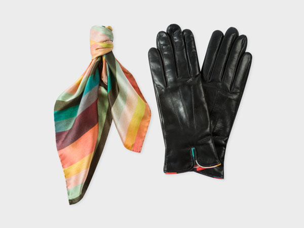 Accessories pick: Women’s silk scarf and lambskin gloves gift set from Paul Smith