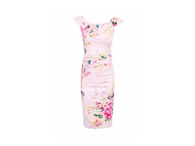 Fashion pick: Floral print ruched wiggle dress from Jolie Moi