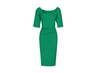 Half sleeve ruched wiggle dress from Jolie Moi