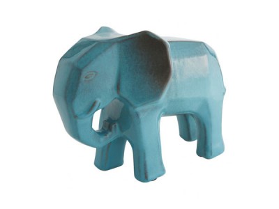 Dunston blue ceramic elephant from Habitat