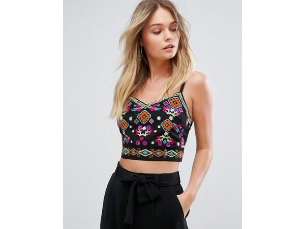 Fashion pick: Embroidered crop top from New Look